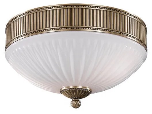 Plafoniera clasica design italian din alama, sticla 9250 RA-PL. 9250/2