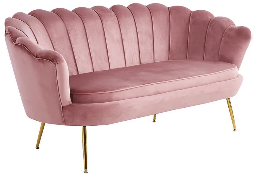 Canapea de lux, 2,5 locuri, roz   auriu, Art-deco, NOBLIN NEW