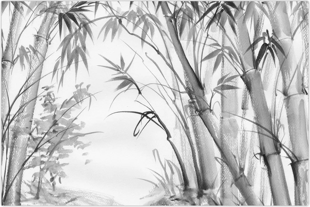 Tablou - Pădure de bambus (90x60 cm)