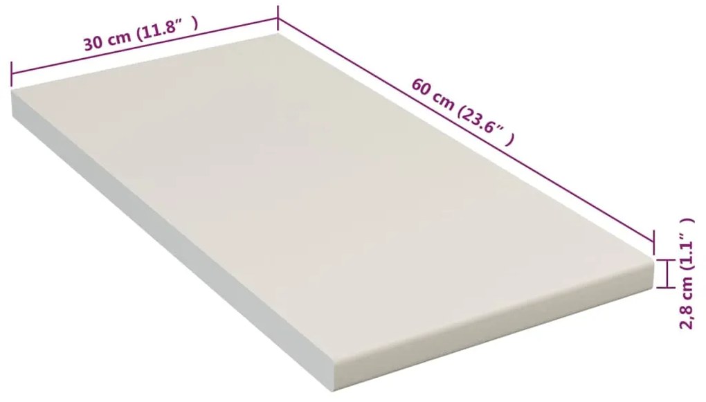 Blat de bucatarie, crem, 30x60x2,8 cm, PAL Crem, 30 x 60 x 2.8 cm, 1