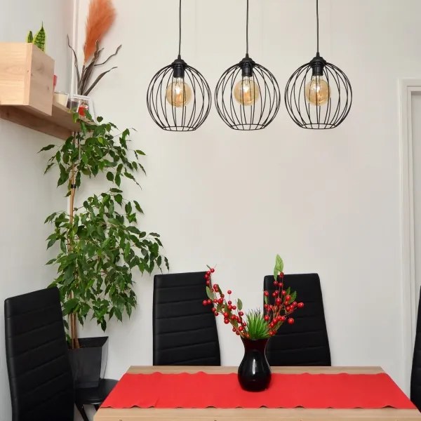 Lustră LED pe cablu MERCURE 3xE27/15W/230V