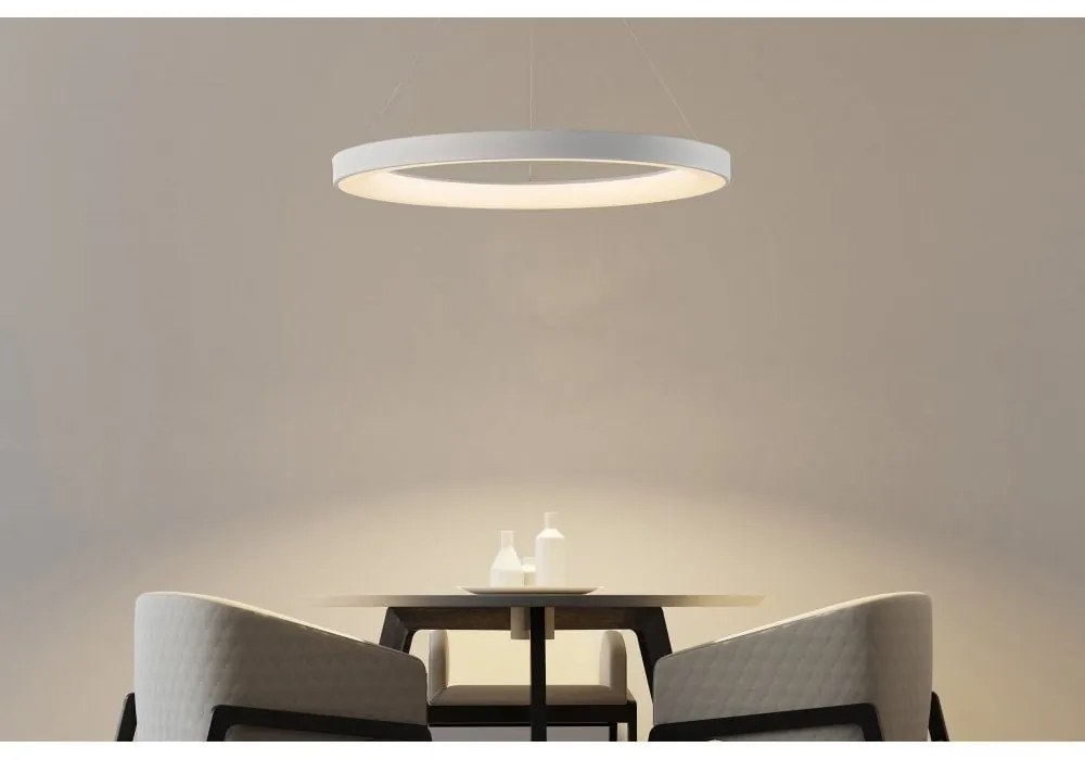 Lustra LED inteligenta design circular NISEKO II White 50cm