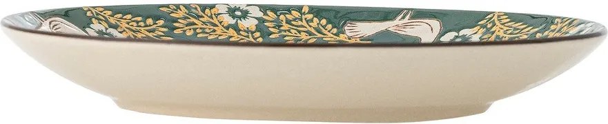 Farfurie verde pentru desert din gresie ø 16 cm Hezha – Bloomingville