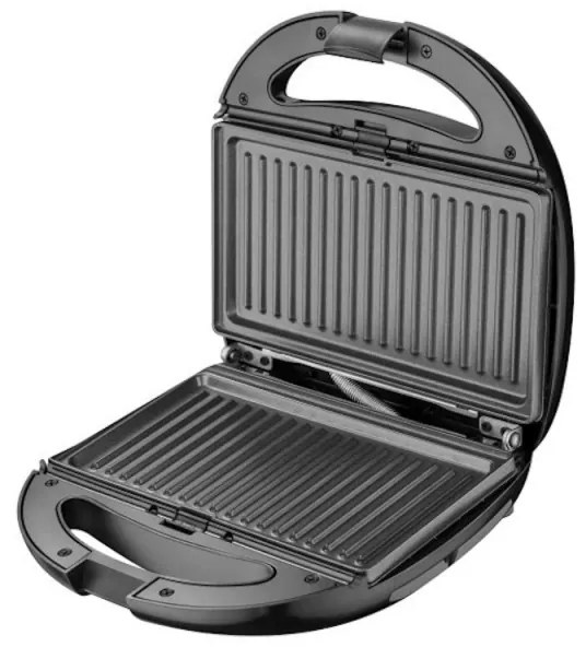 Sandwich maker Saturn ST-EC1153, 850W, Plăci interschimbabile, Protectie la supraincalzire, Control automat al temperaturii, Negru