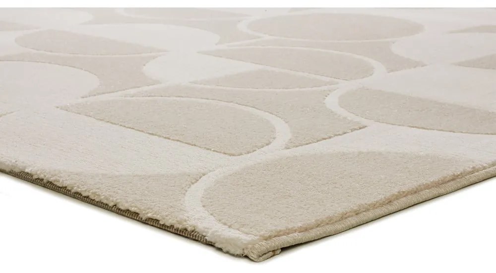 Covor crem-fildeș 133x190 cm Flora – Universal