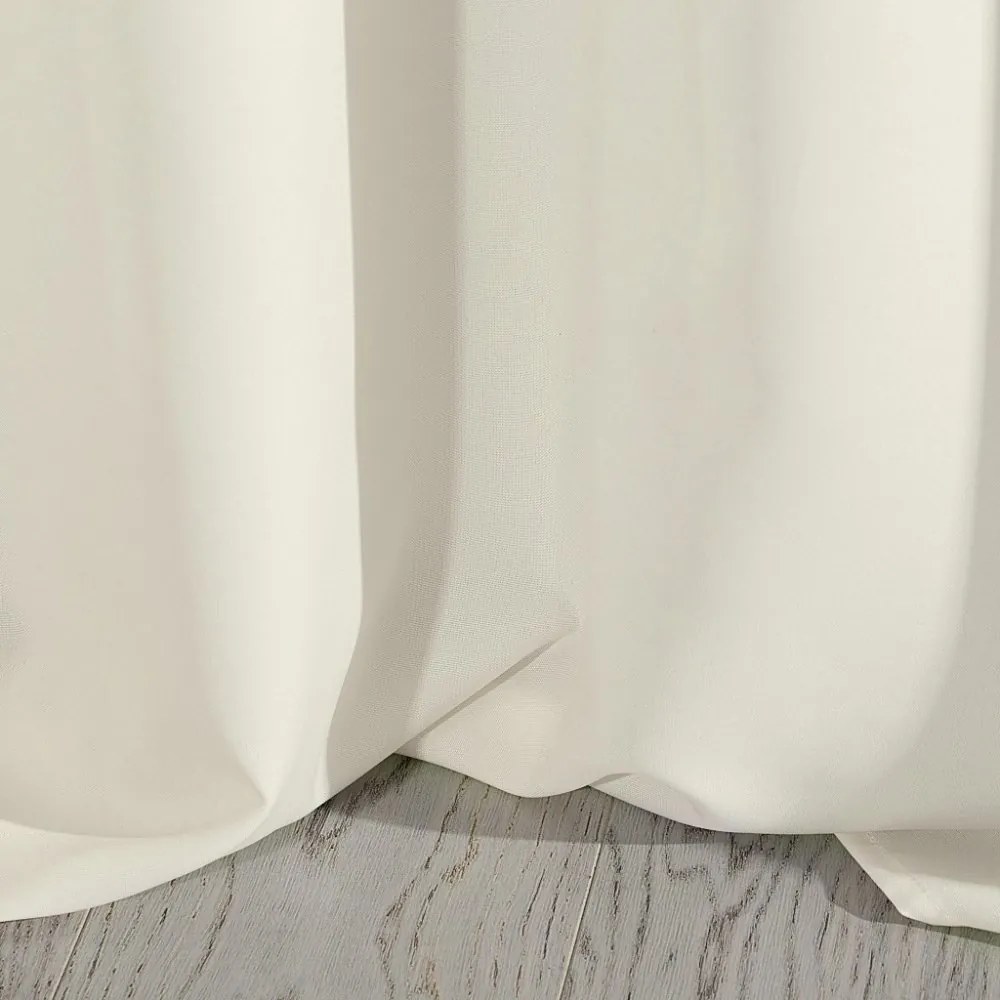 Draperii monocrome crem cercuri 140 x 250 cm
