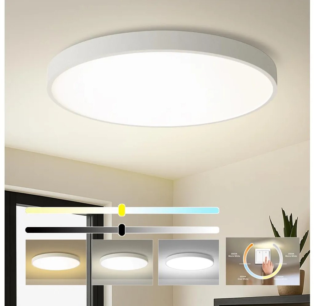 Brilagi - Plafonieră LED POOL LED/128W/230V 3000/4500/6000K Ø 100 cm albă