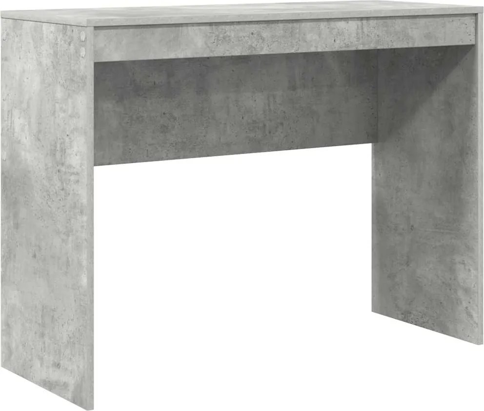 vidaXL Birou Gri din beton 100 x 40 x 76 cm