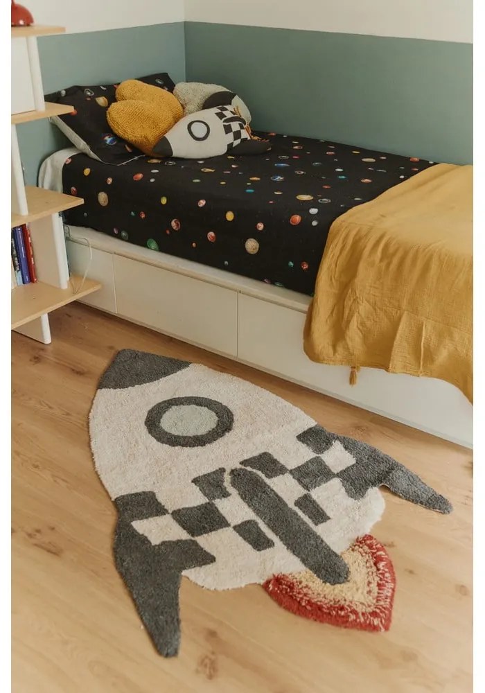Covor de joacă pentru copii, din bumbac 85x135 cm Rocket – Lorena Canals