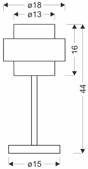 Lampă de masă SPIEGA 1xE27/60W/230V auriu/negru