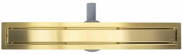 Set rigola pentru dus plus capac auriu periat Rea Neox Pro 70 cm