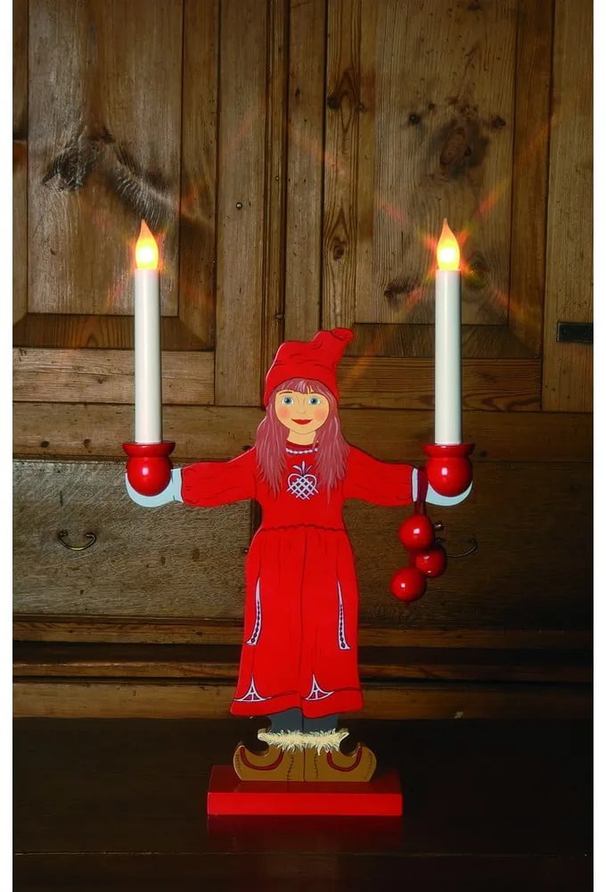 Decorațiune luminoasă de Crăciun roșie Sundborn – Star Trading