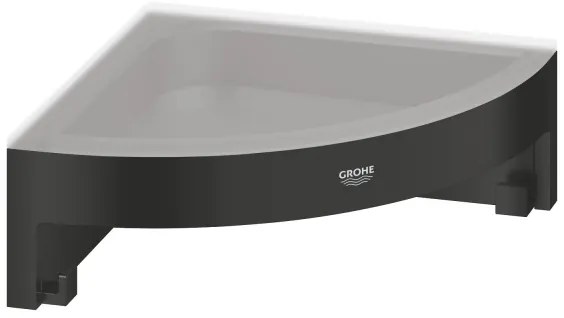GROHE 411062430 - Poliță de colț pentru duș ESSENTIALS 250 × 250 mm, neagră