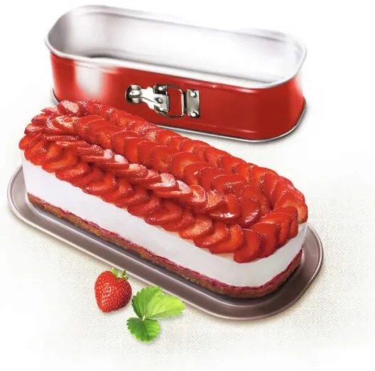 Formă de copt ovală extensibilă Tefal DELIBAKE 30x11 cm roșu