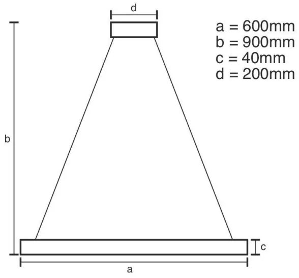 Lustră LED dimabilă pe cablu LED/42W/230V 3000-6500K + telecomandă