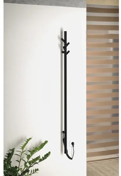 Uscător electric de prosoape Sapho PASADOR 30W/230V 150 cm negru mat