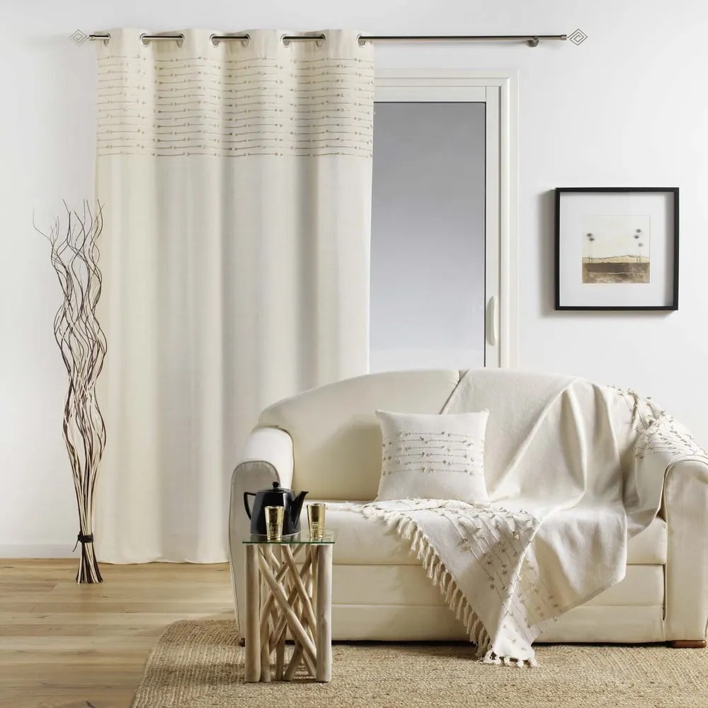 Draperie bej din bumbac 140x240 cm Golden Sunset – douceur d'intérieur