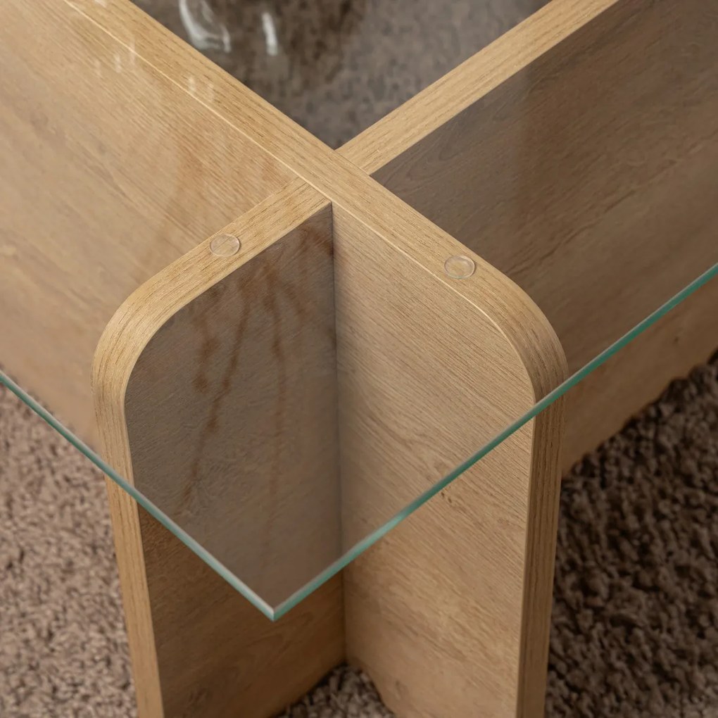 Măsuță de conferință Flavio Honey Oak