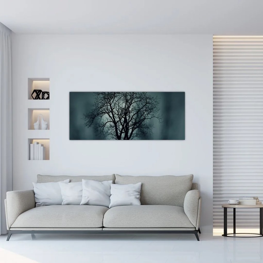 Tablou copaci în eclipsă (120x50 cm)