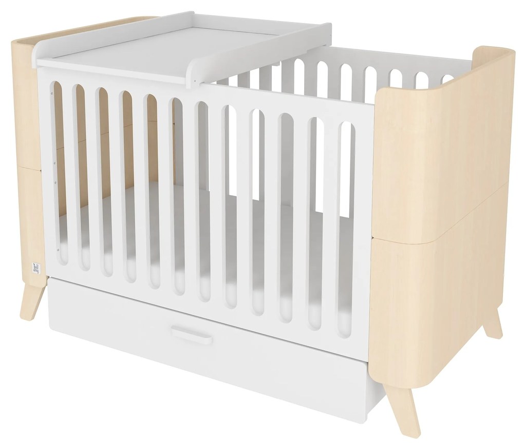 Patut pentru copii cu sertar, HOPPA 70 x 140 cm