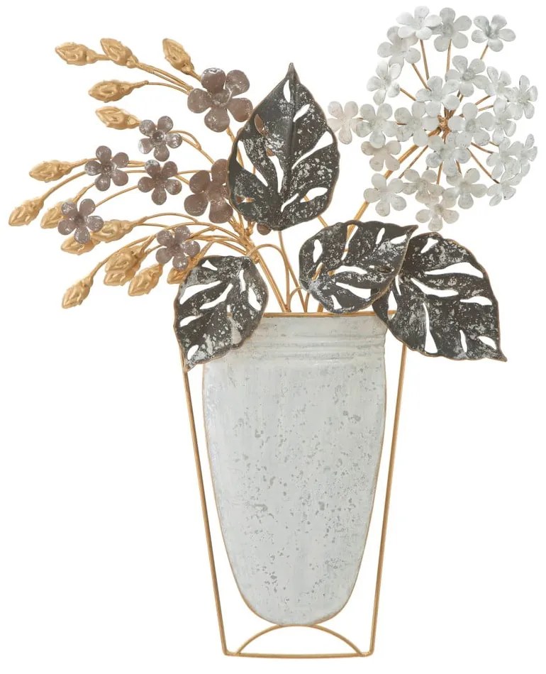 Decorațiune de perete din metal 45,5x53 cm Floral – Mauro Ferretti