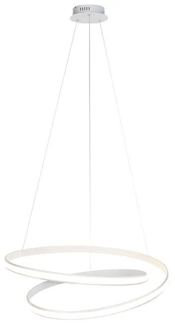 Lampă modernă suspendată albă 74 cm incluzând LED reglabil - Rowan