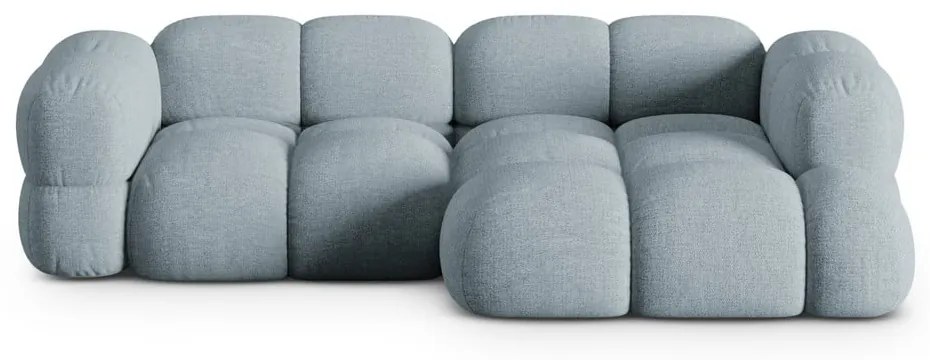 Colțar albastru deschis (cu colț pe partea dreaptă/cu șezlong) Loretto – Cosmopolitan Design