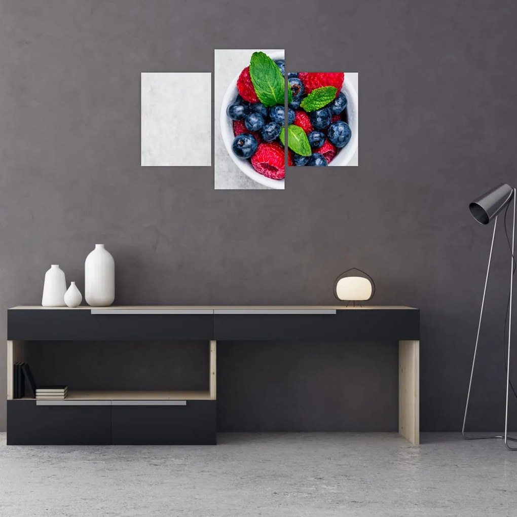 Tablou - bol cu fructe de pădure (90x60 cm)