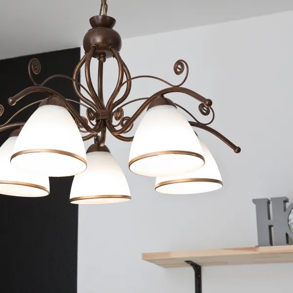 Lustră pe lanț RETRO II 5xE27/60W/230V