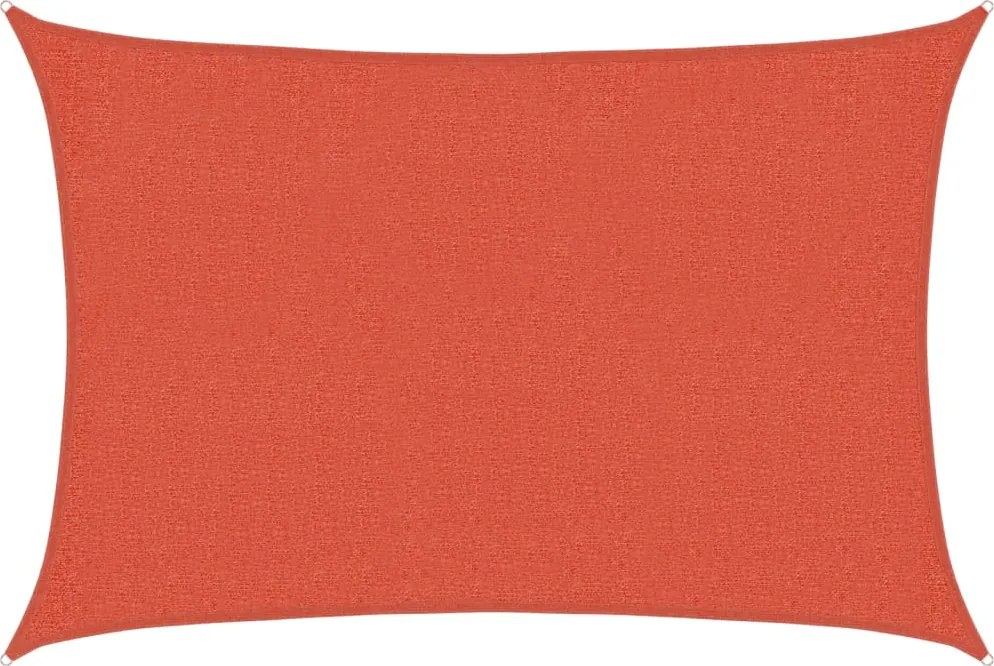 vidaXL Pânză parasolar, cărămiziu, 2x3 m, HDPE, 160 g/m²