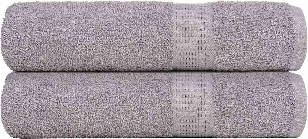 vidaXL Prosoape de duș, FROGN, 2 buc., gri, 70x140 cm, 360 g/m²