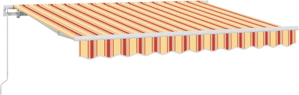 vidaXL Cortina Retractabilă Manual Galben 350 x 200 cm țesătură
