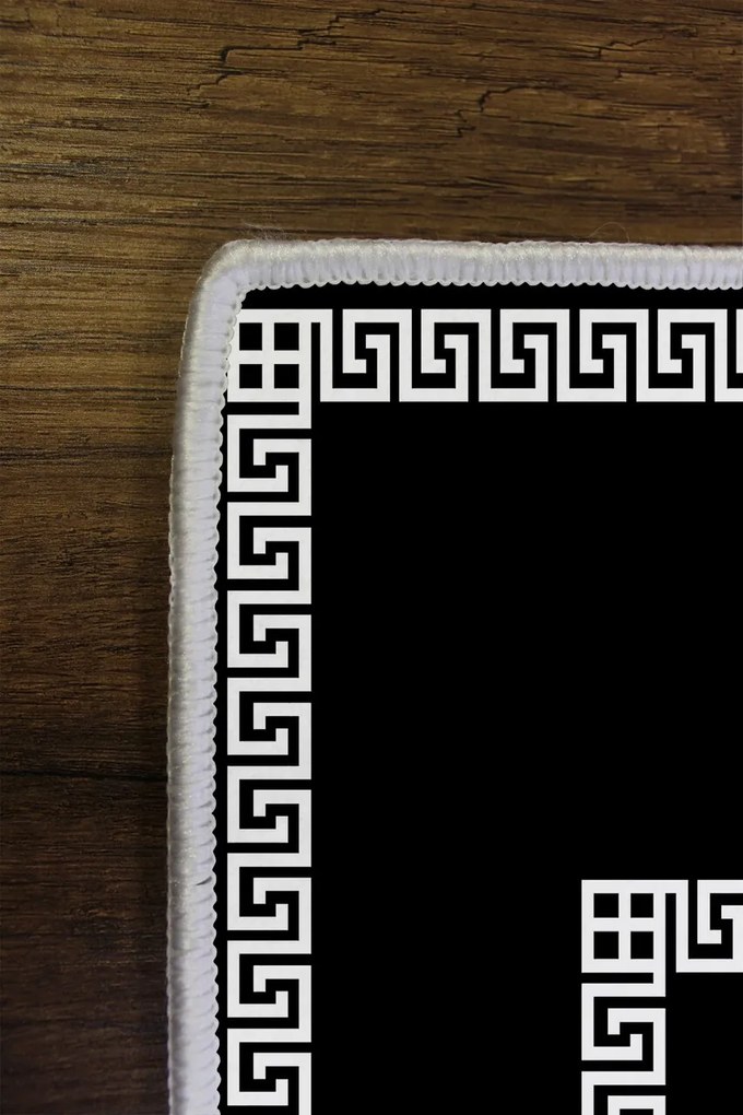 Covor, W872, 80x150 cm, Negru