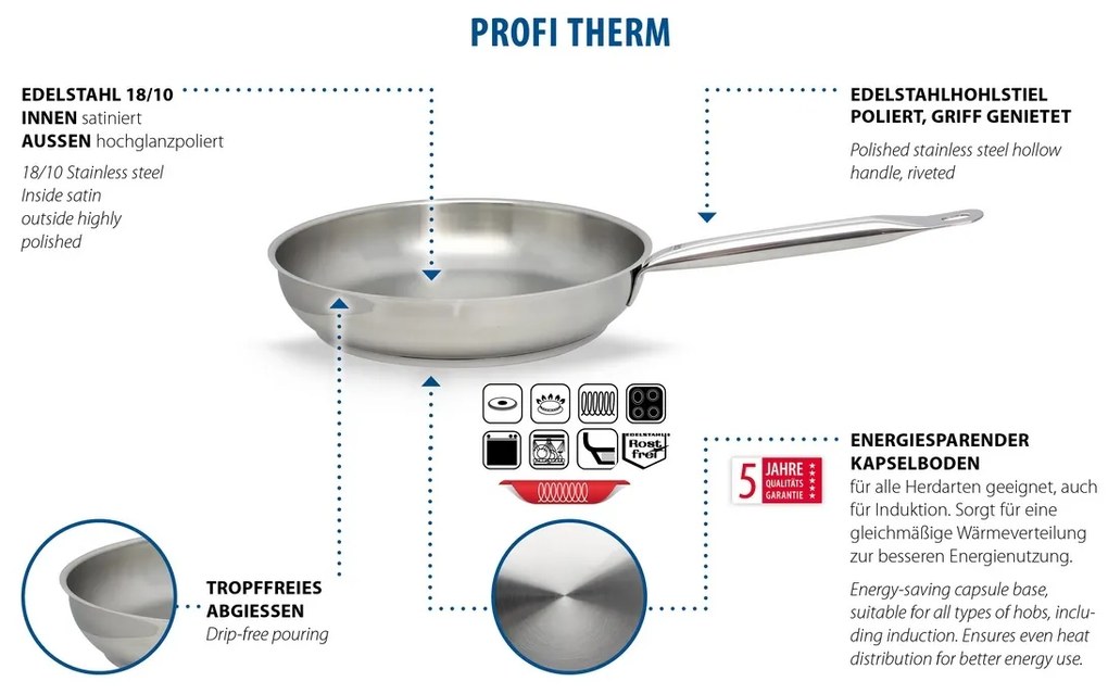 Elo 24544 Tigaie Profi Therm 24 cm, 24 cm