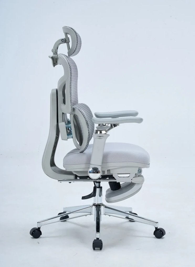 RESIGILAT- DeluxStar T9 FOAM Premium – Scaun ergonomic, Cotiere 6D, Suport Lombar Adaptiv, Spătar Reglabil pe Înaltime în 5 pozitii, Mecanism Înclinare/Blocare, Șezut buretat, Gri