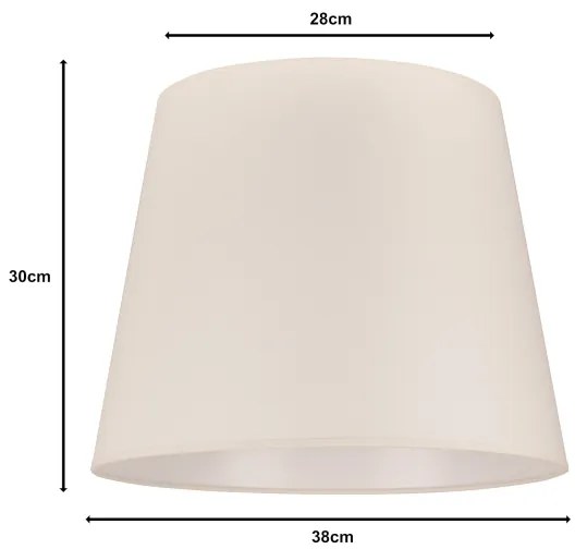 Duolla - Abajur pentru lampă de podea CLASSIC L E27 pr. 38 cm crem