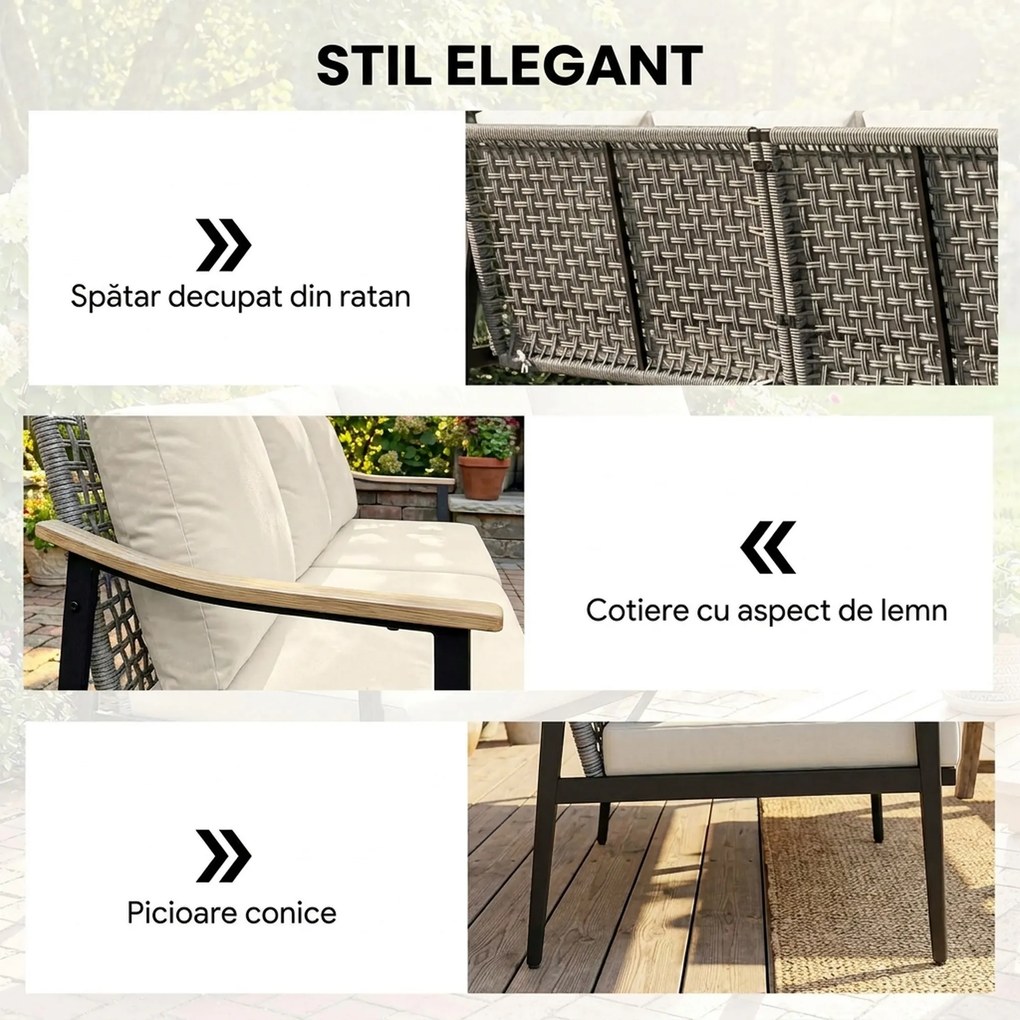 Outsunny Canapea pentru terasă | Aosom Romania