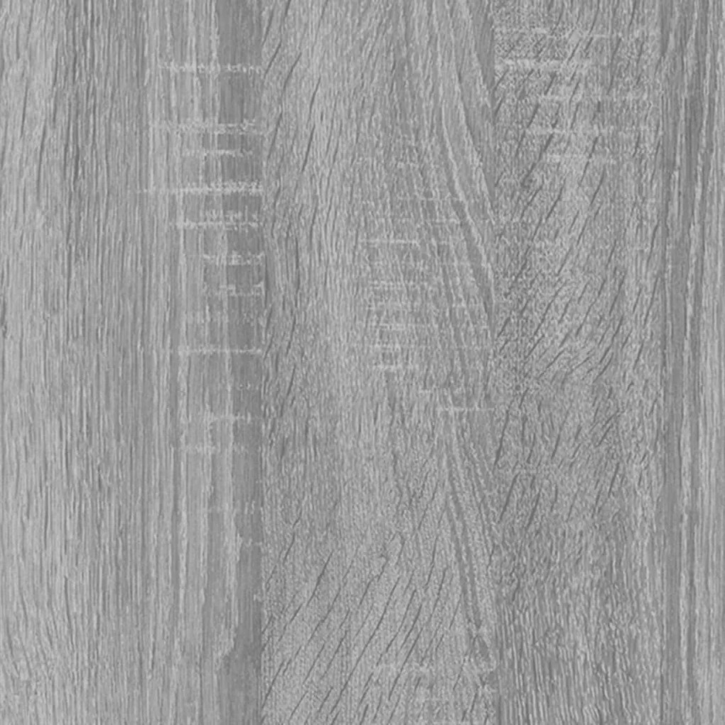 Dulap de baie cu oglinda gri sonoma 80x20,5x64 cm lemn compozit sonoma gri