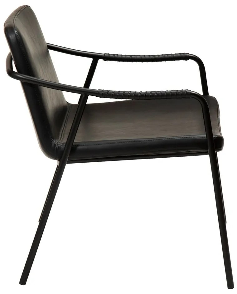 Fotoliu din piele artificială DAN-FORM Denmark Boto, negru