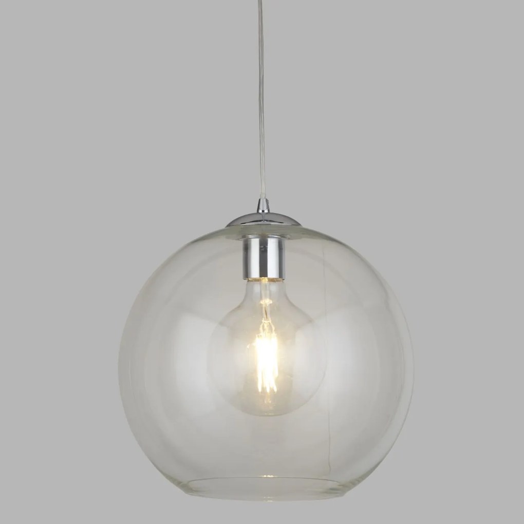 Lustra / Pendul design modern 35cm Balls crom / clar 1635CL SRT
