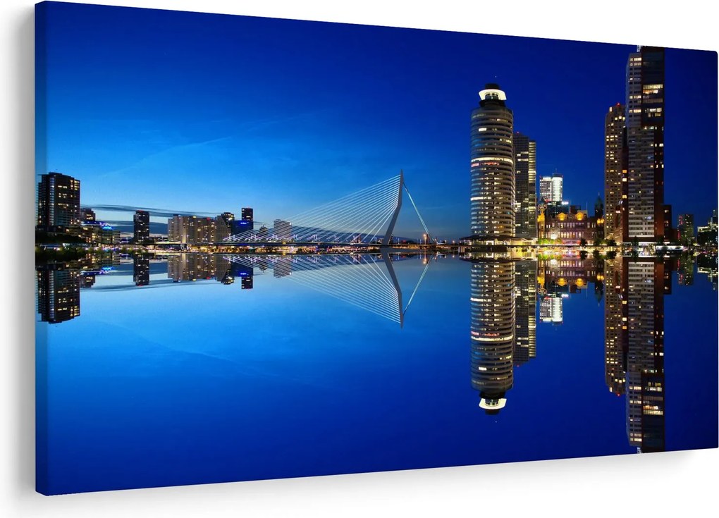 Tablou - Rotterdam nocturn (90x60 cm)