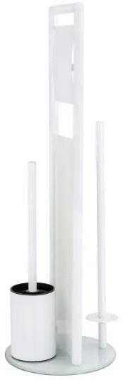WENKO 24983800 - Set pentru WC RAVINA, 20 x 70 cm, inox/alb