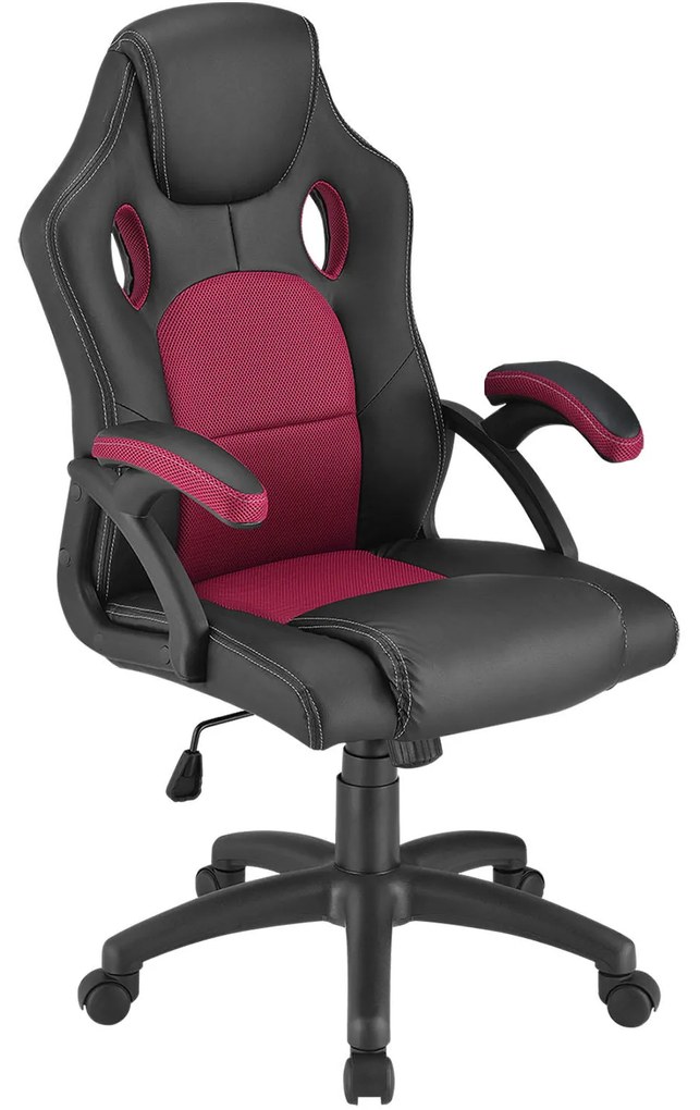 Scaun ergonomic de birou "Montreal" burgundy