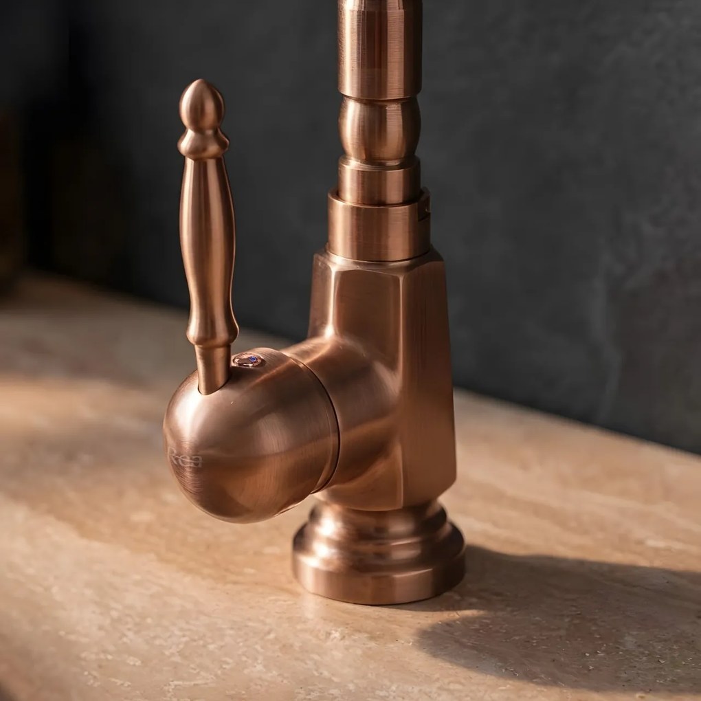 Baterie pentru baie Rea Bona Brush Copper High