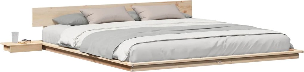 vidaXL Cadru de pat Maro 200 x 200 cm lemn