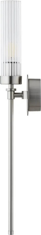 Aplica de perete stil elegant PRESTON nickel/sticla clara