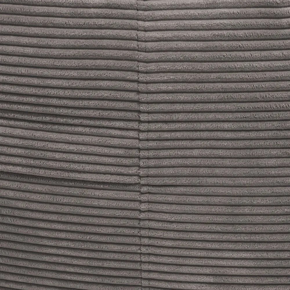 Fotoliu bean bag negru cu tapițerie din catifea reiată Roll 190 – SLOWDOWN