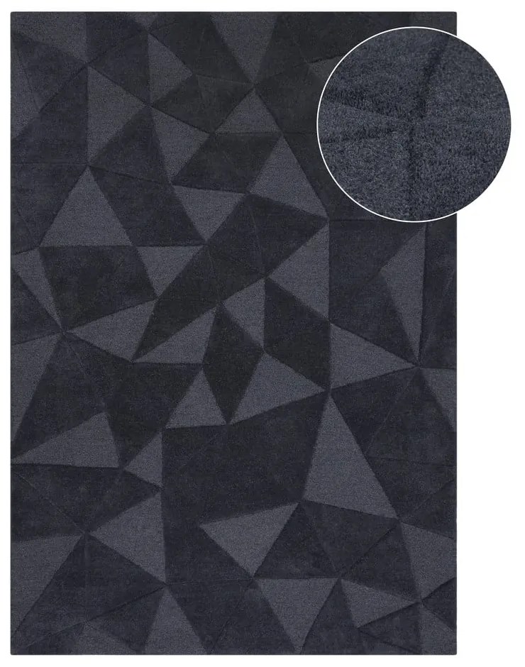 Covor din lână gri 290x200 cm Shard - Flair Rugs