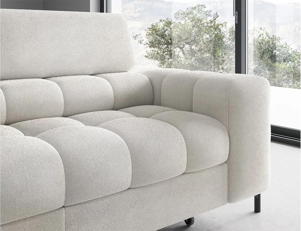 Colțar lemn masiv Ferry Extensibil Material Amore 01, 276 × 72 × 200 cm