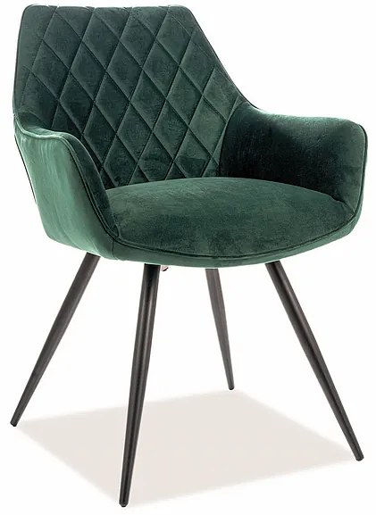 Scaun de sufragerie Liana (verde + Negru). 1050416